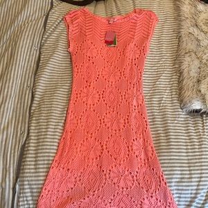 NWT Hot pink vintage Lilly Pulitzer Midi Dress